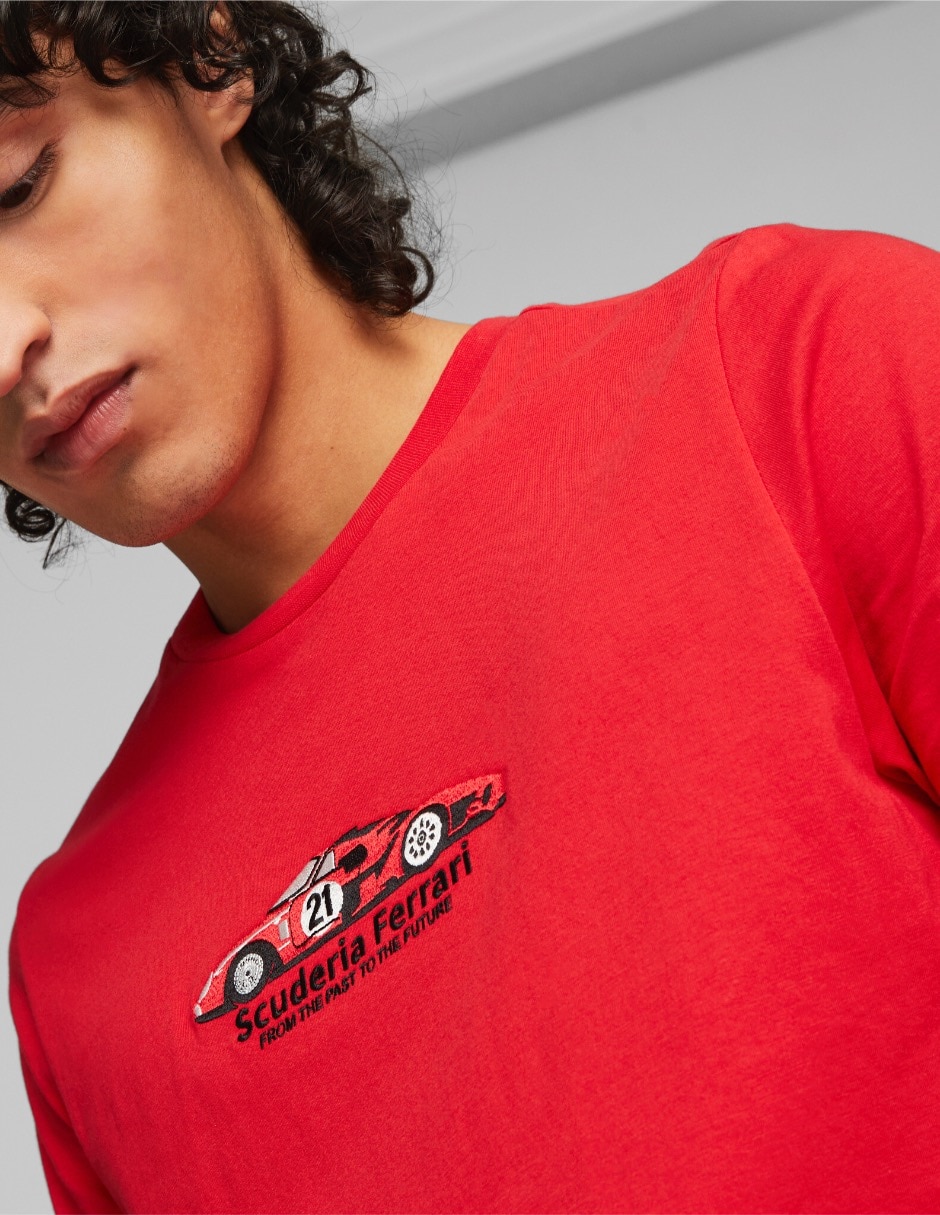 Playera Ferrari Race Graphic Tee 1 cuello redondo para hombre 3