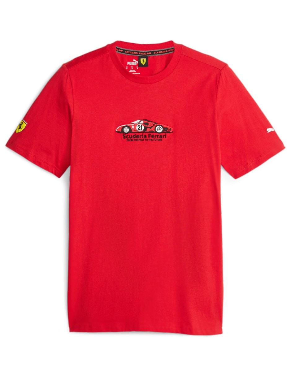 Playera Ferrari Race Graphic Tee 1 cuello redondo para hombre 7