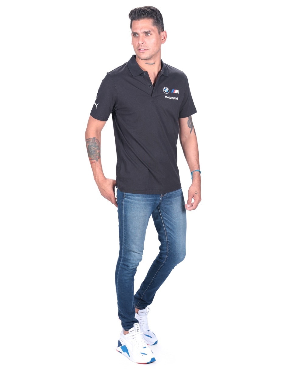 Playera BMW MMS Ess cuello polo para hombre 4