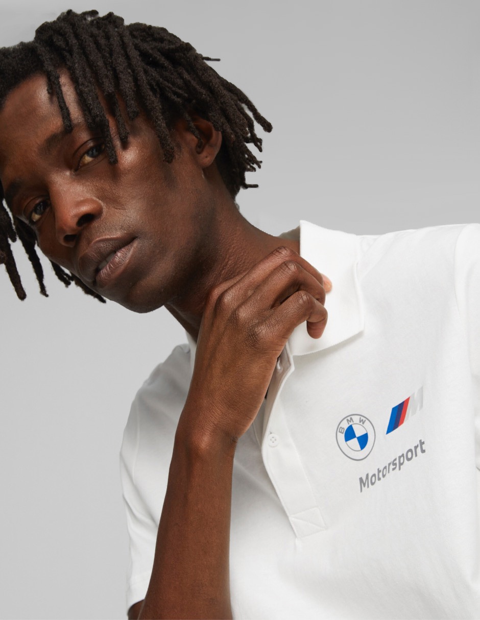 Playera BMW MMS Ess cuello polo para hombre 5