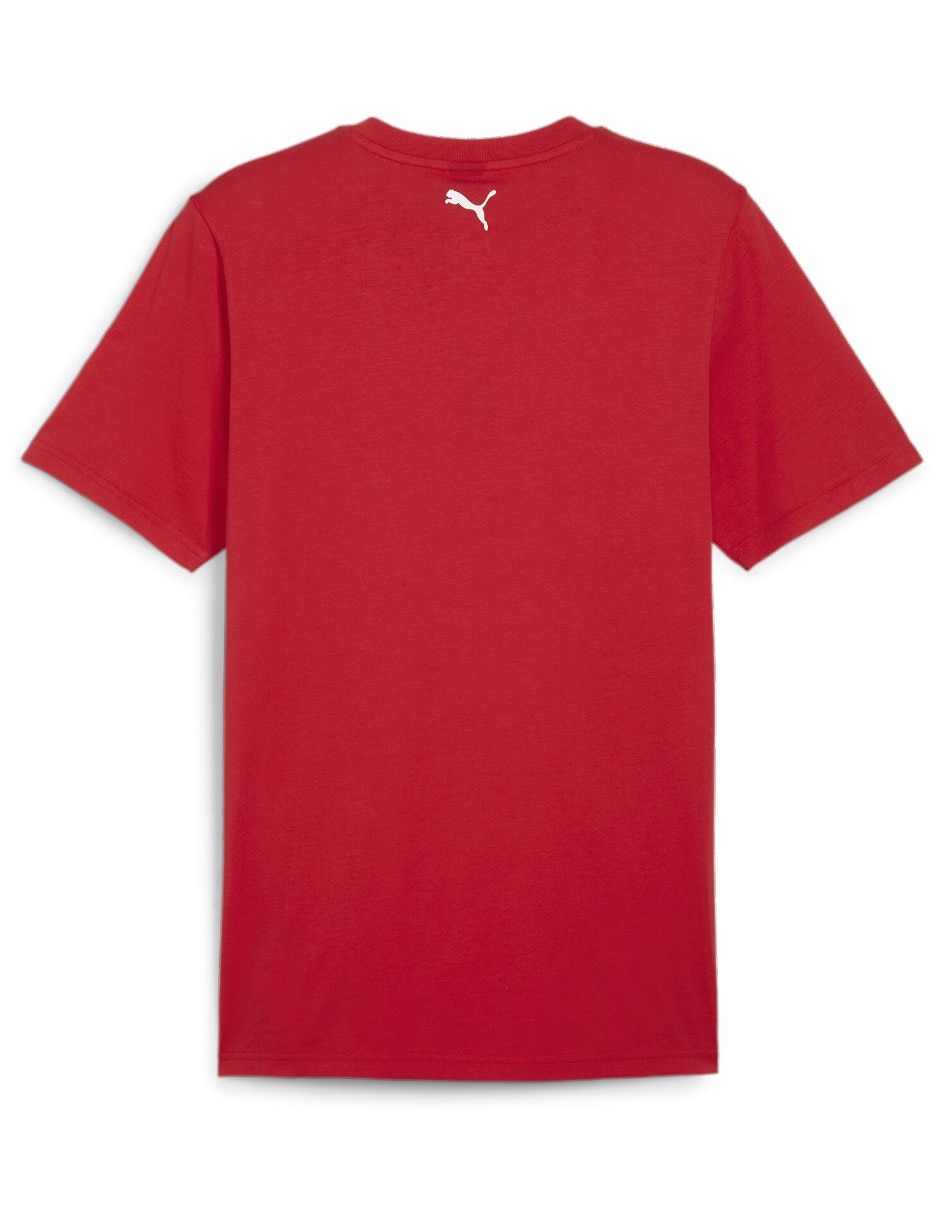 Playera Ferrari Race Big Shield Heritage cuello redondo para hombre 5
