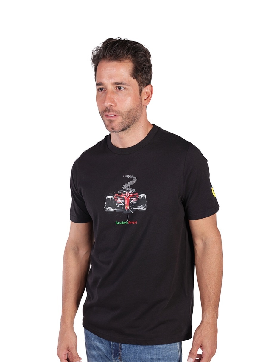 Playera Puma Motorsport ferrari race graphic tee cuello redondo para hombre