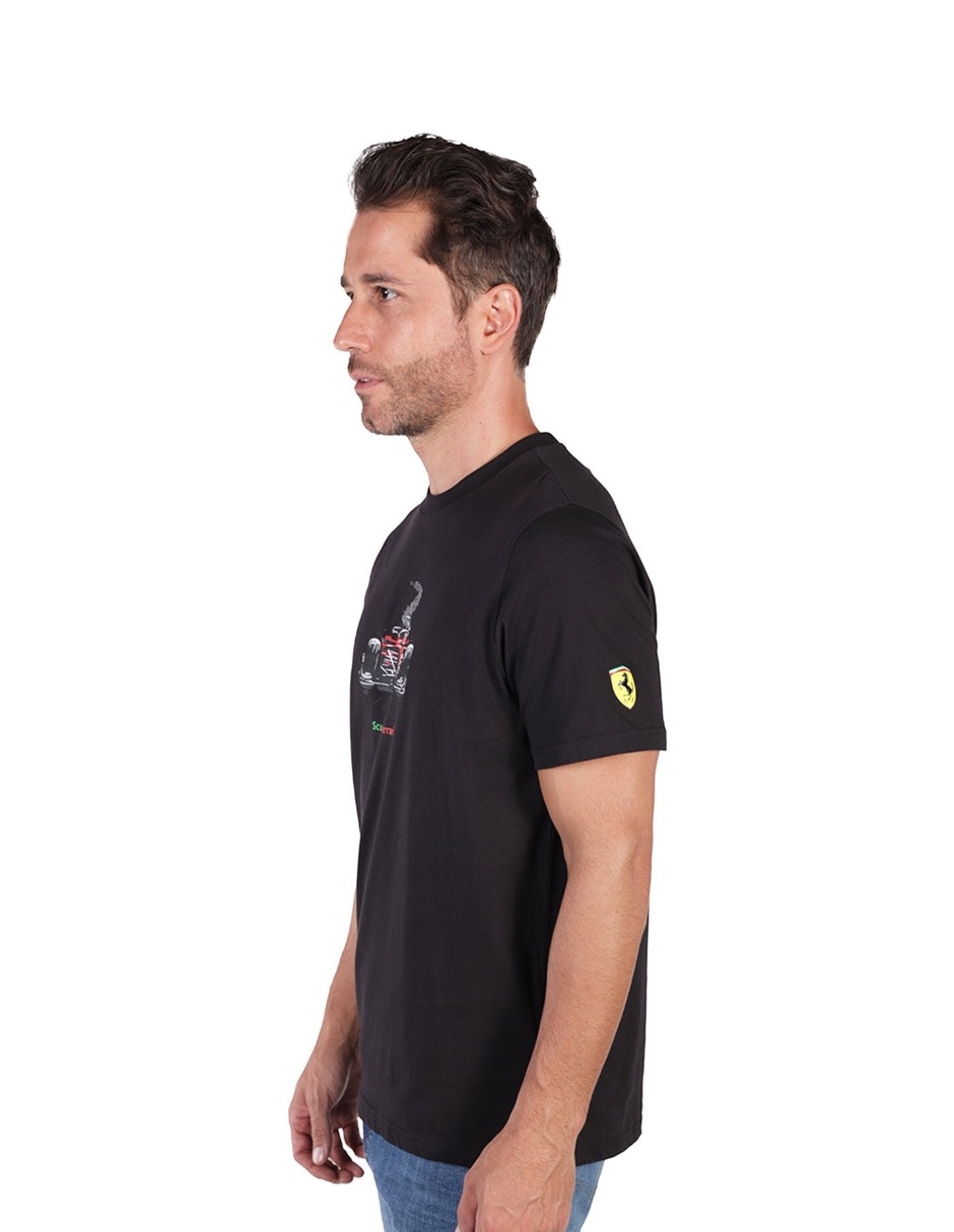 Playera Puma Motorsport ferrari race graphic tee cuello redondo para hombre