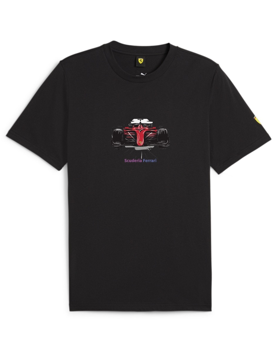 Playera Puma Motorsport ferrari race graphic tee cuello redondo para hombre