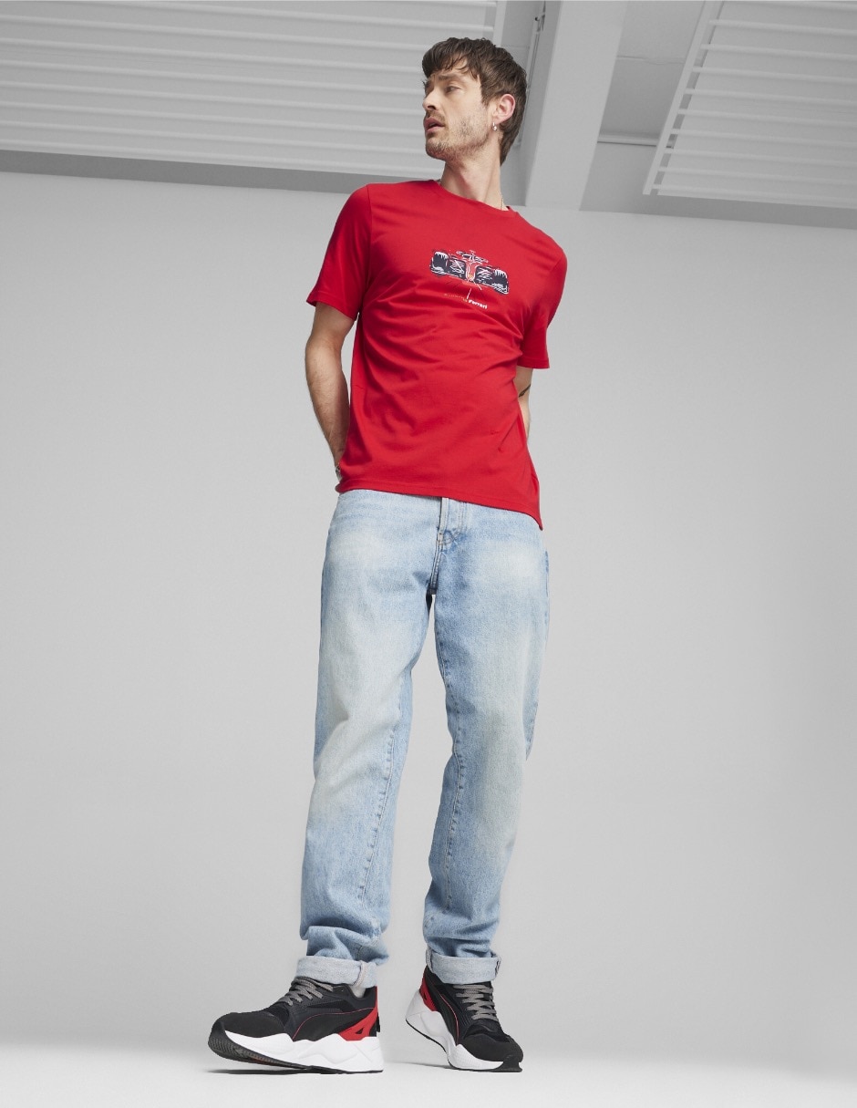 Playera Puma Motorsport Ferrari Race Graphic Tee cuello redondo para hombre