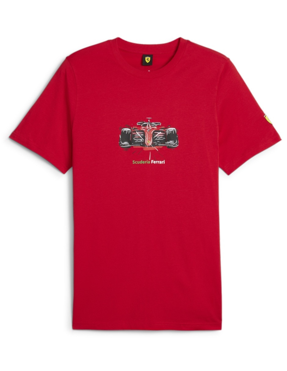 Playera Puma Motorsport Ferrari Race Graphic Tee cuello redondo para hombre
