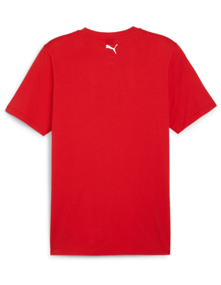 Playera Puma Motorsport ferrari race big shield t coloured cuello redondo para hombre