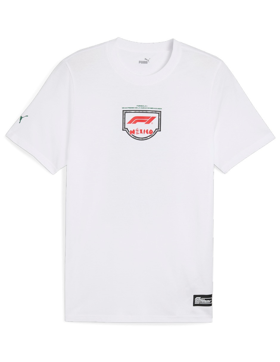 Playera F1 México Tee cuello redondo para hombre Playera F1 México Tee cuello redondo para hombre