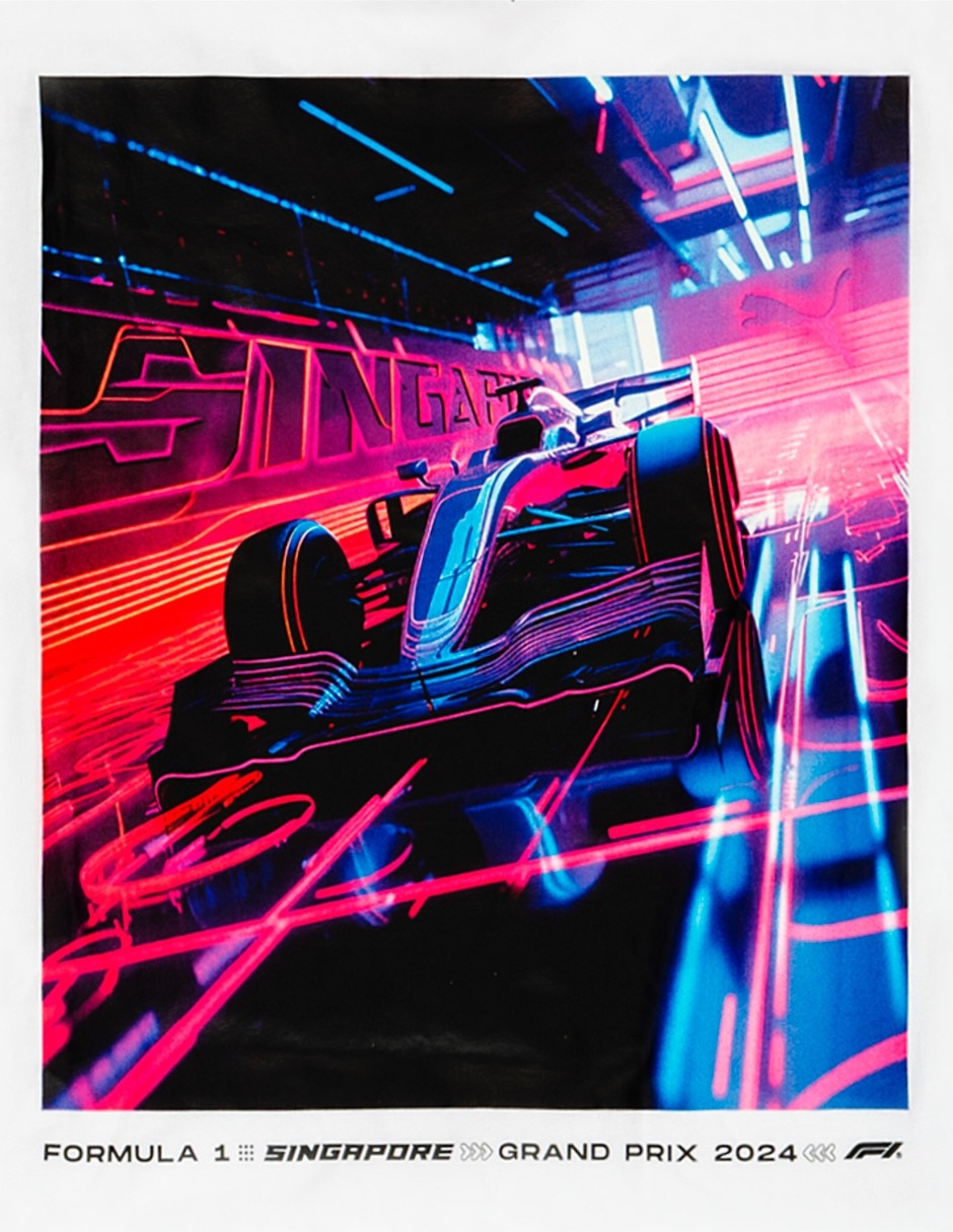 Playera F1 Singapore Tee cuello redondo para hombre 3