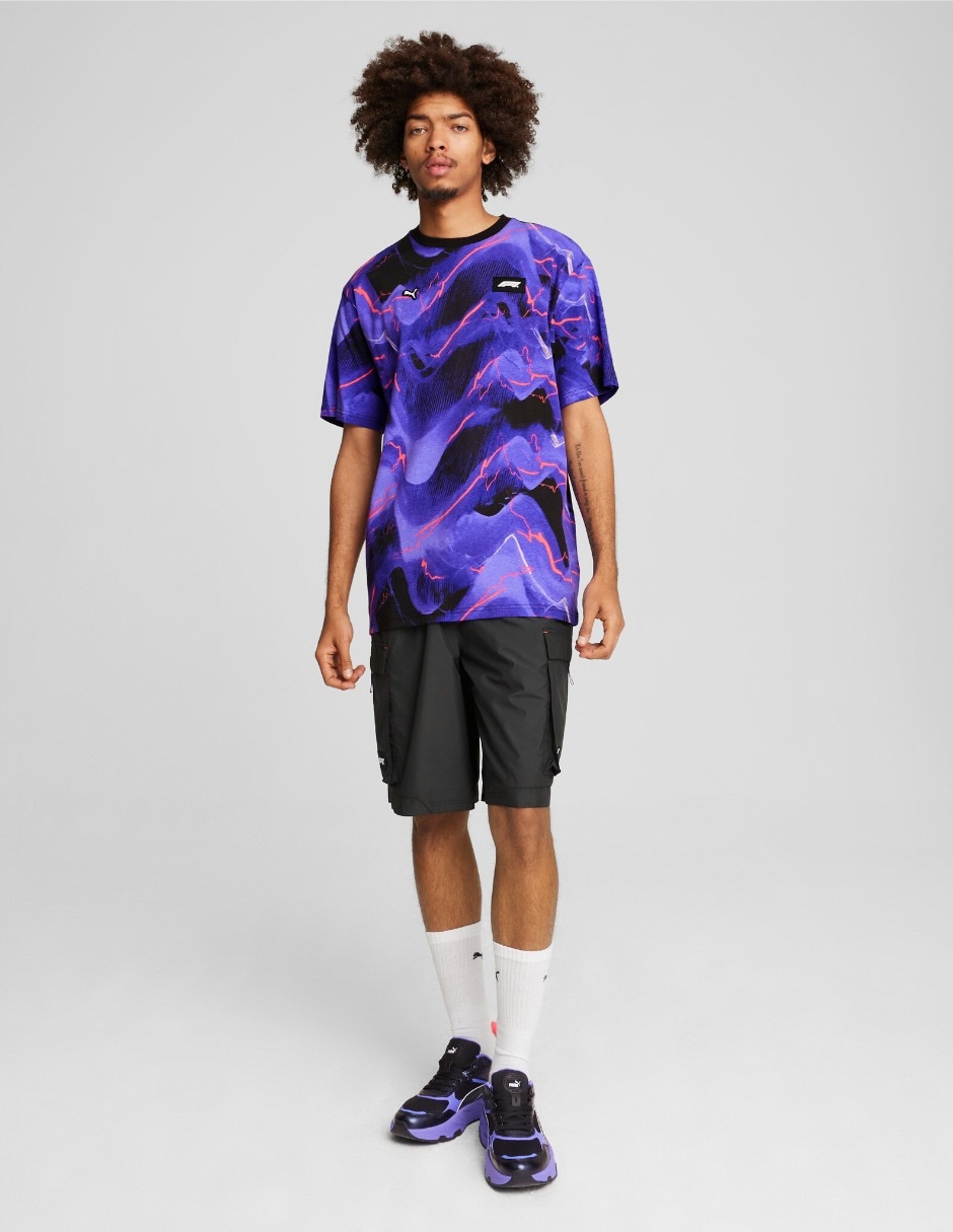 Playera F1 Neon Energy Aop Tee cuello redondo para hombre 6