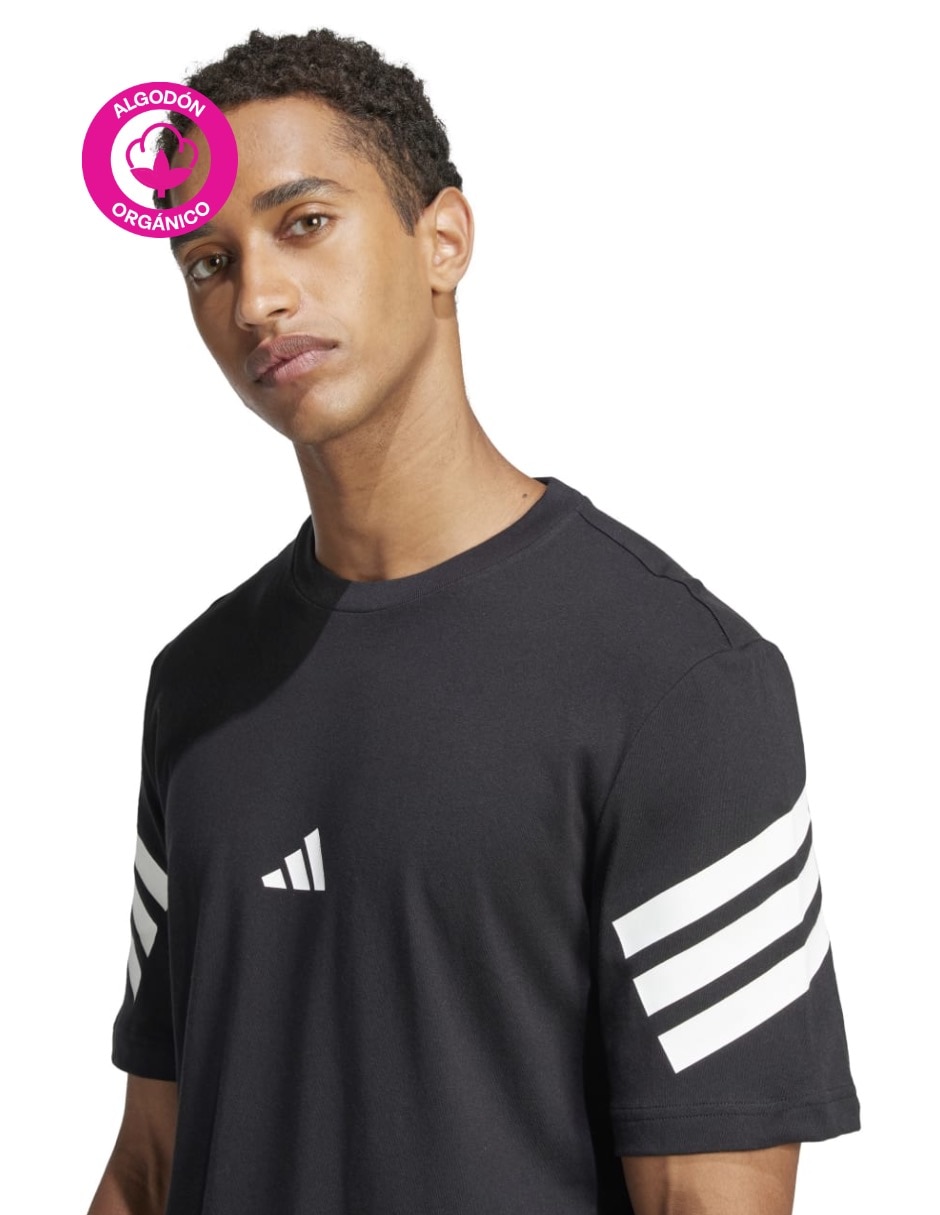 Playera Adidas Sportswear iconos del futuro cuello redondo para hombre