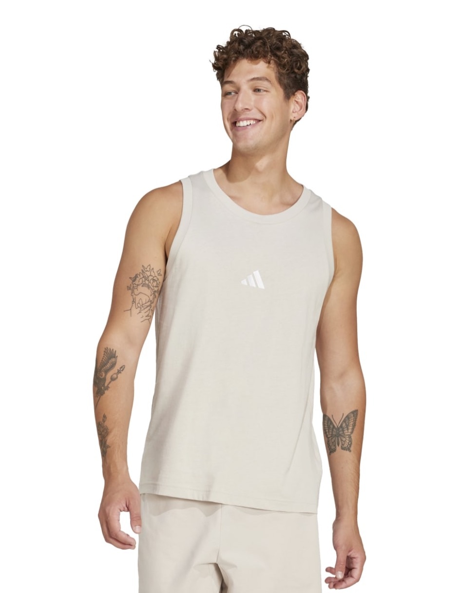Playera esenciales cuello redondo para hombre