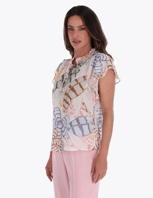 Blusa manga corta para mujer 1
