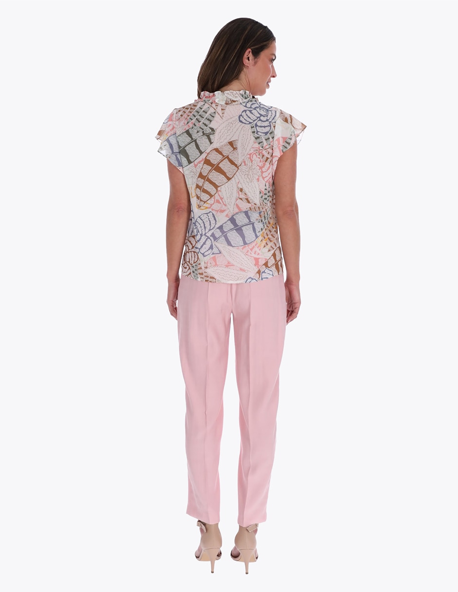 Blusa manga corta para mujer 5