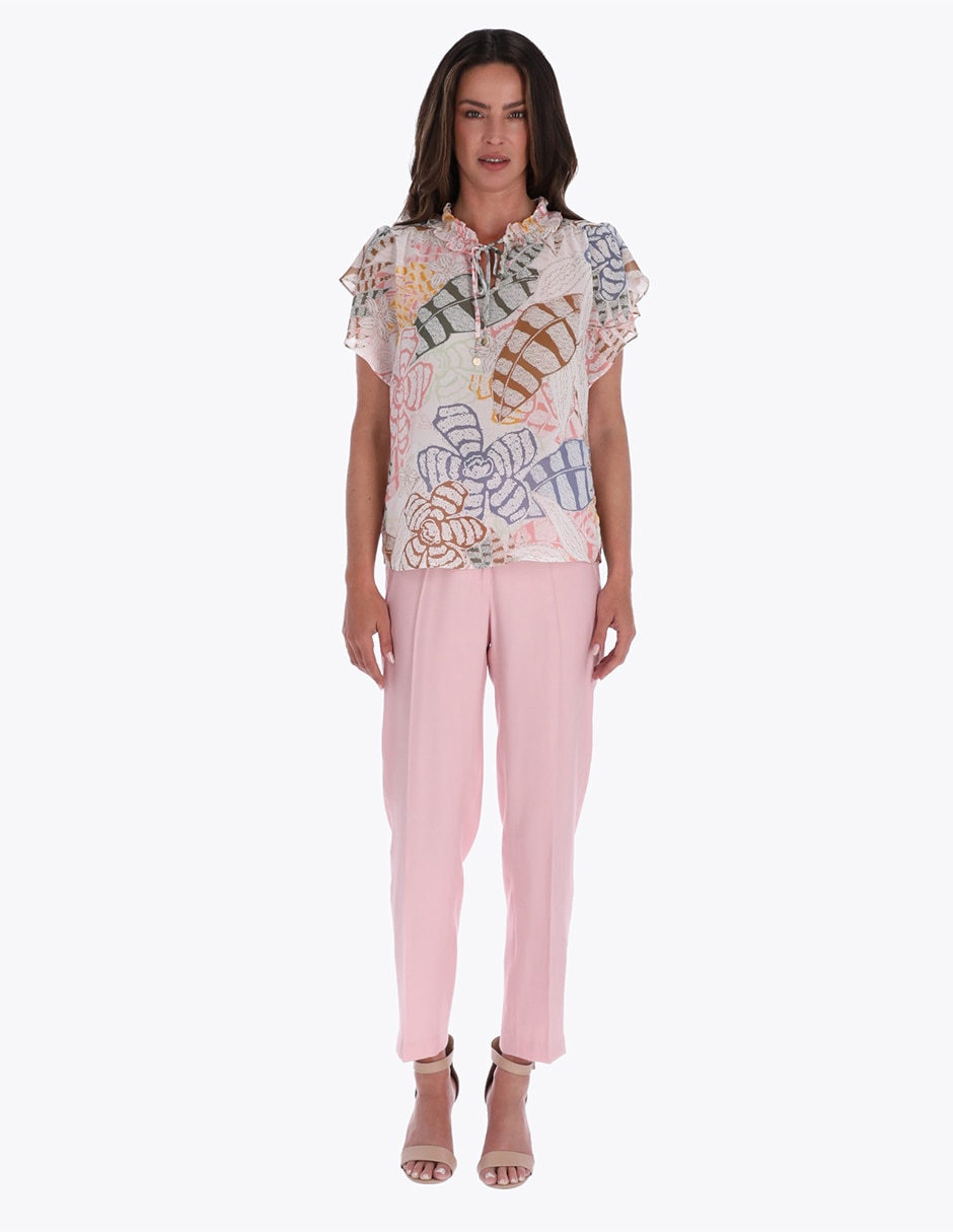Blusa manga corta para mujer 6