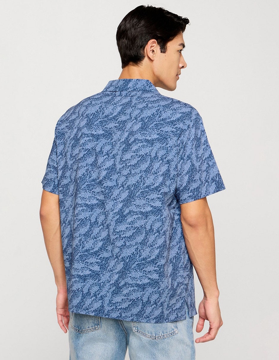 Camisa casual Fabletics de algodón manga corta para hombre