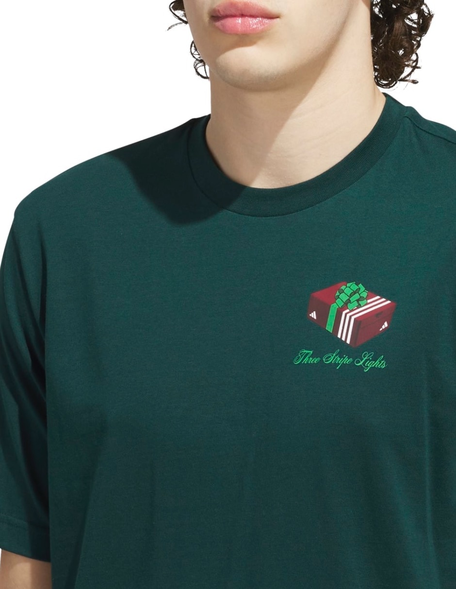 Playera Adidas Sportswear 3-Stripe Lights Giftbox manga corta para hombre