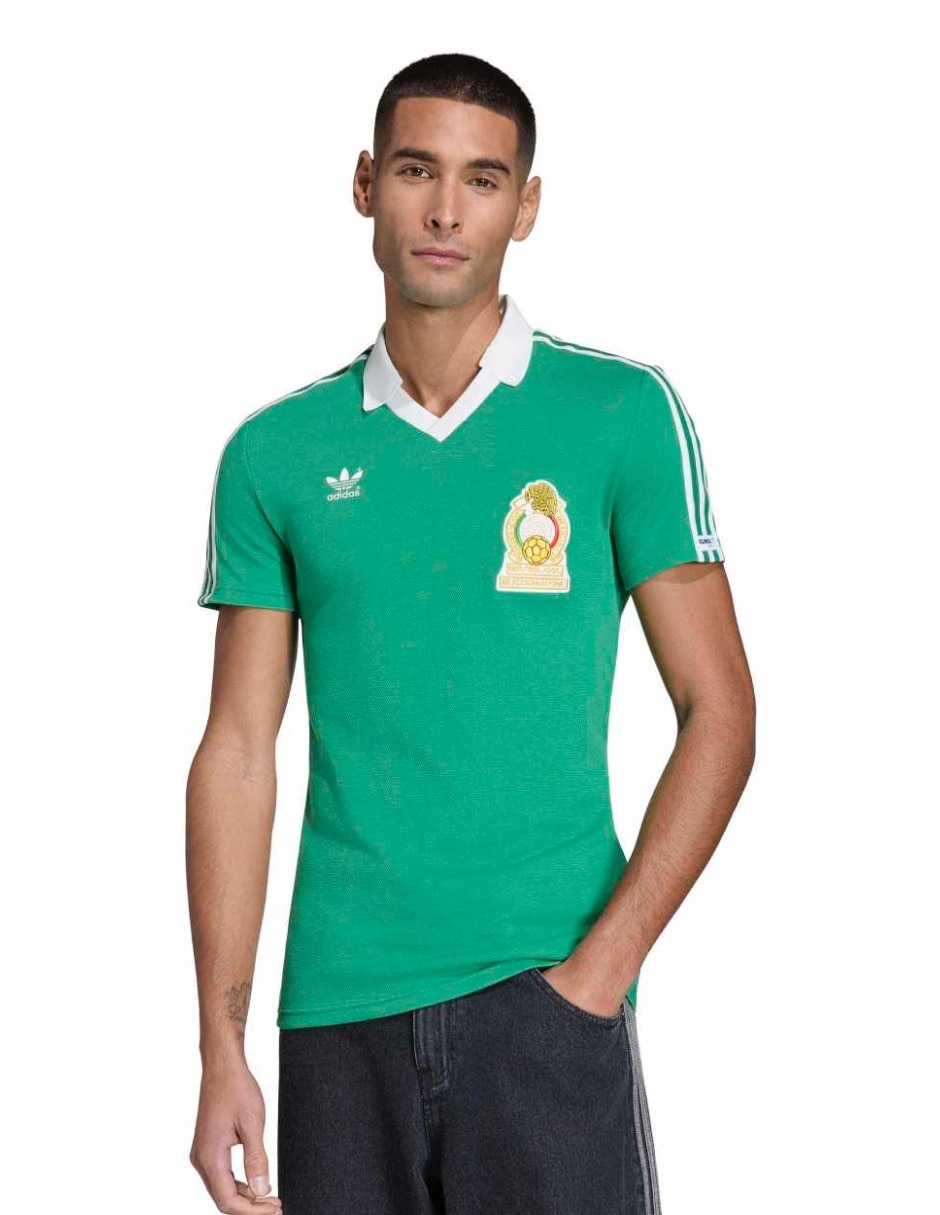 Playera Fifa World Cup Selección Nacional de México 1986 cuello V para hombre
