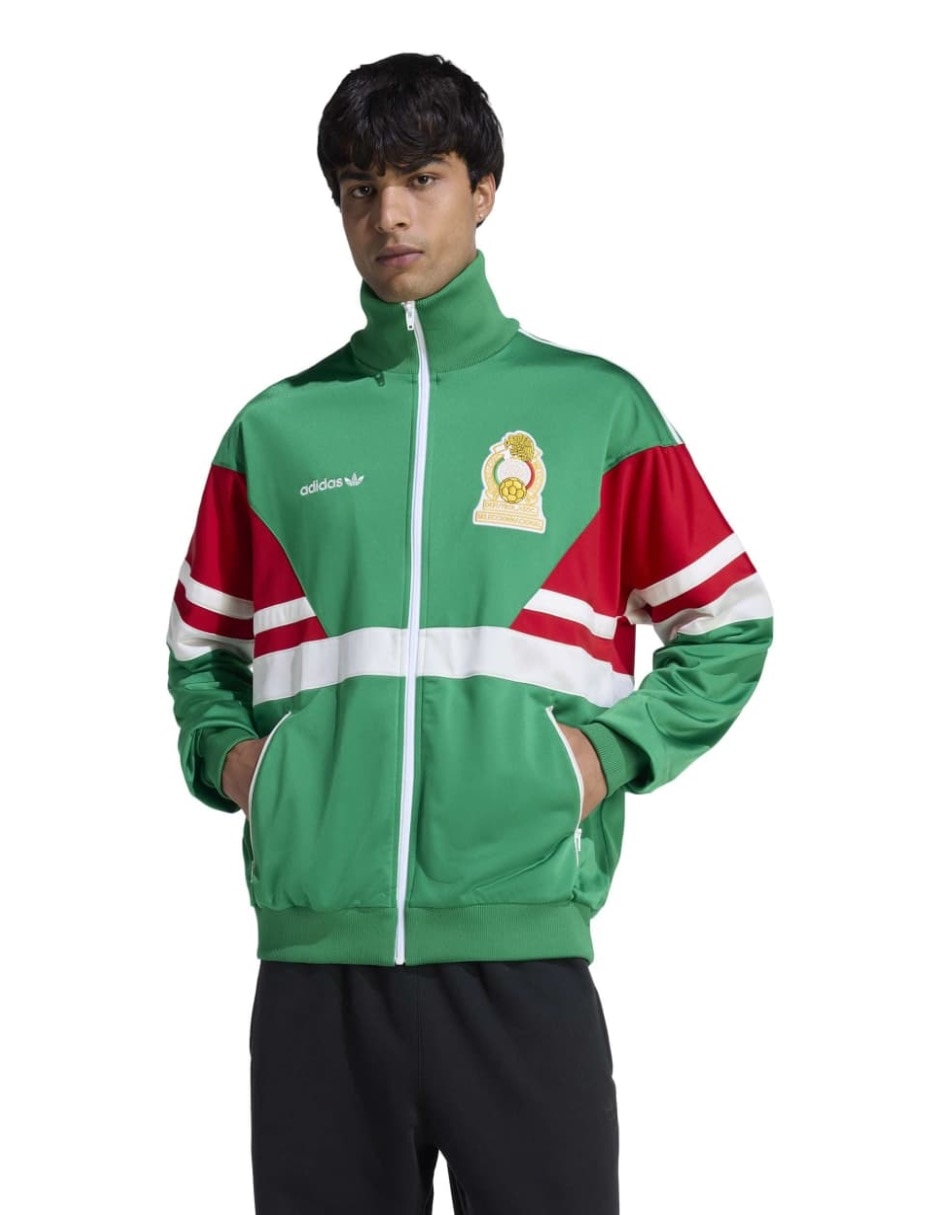 Chamarra casual Fifa World Cup Selección Nacional de México 1986 con bolsillos para hombre