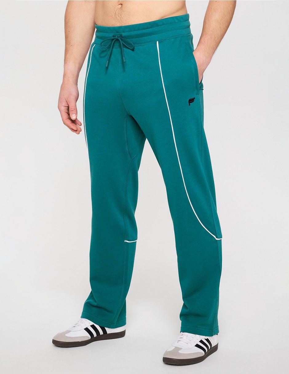 Pants straight con jareta para hombre 1