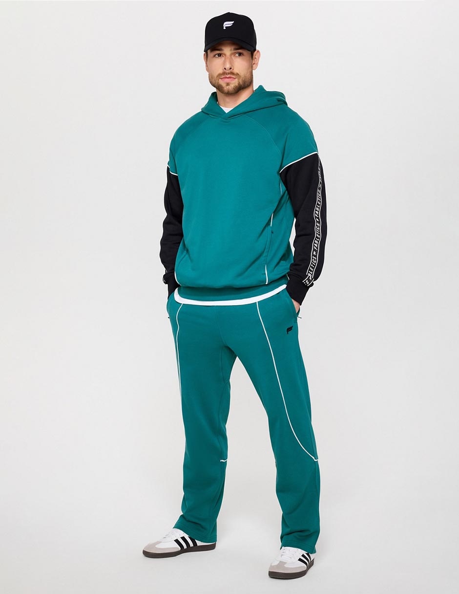 Pants straight con jareta para hombre 6