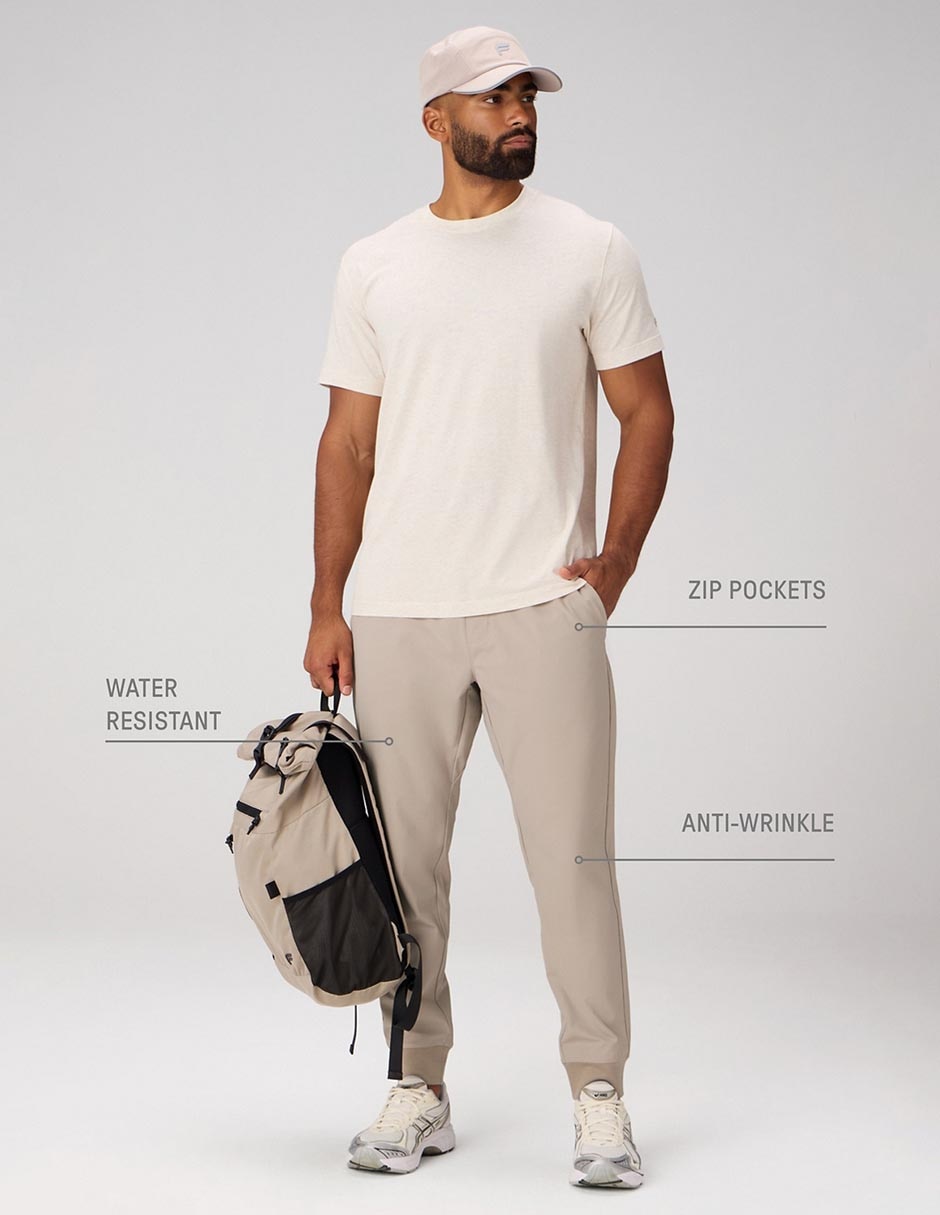 Jogger relajado con bolsillos para hombre