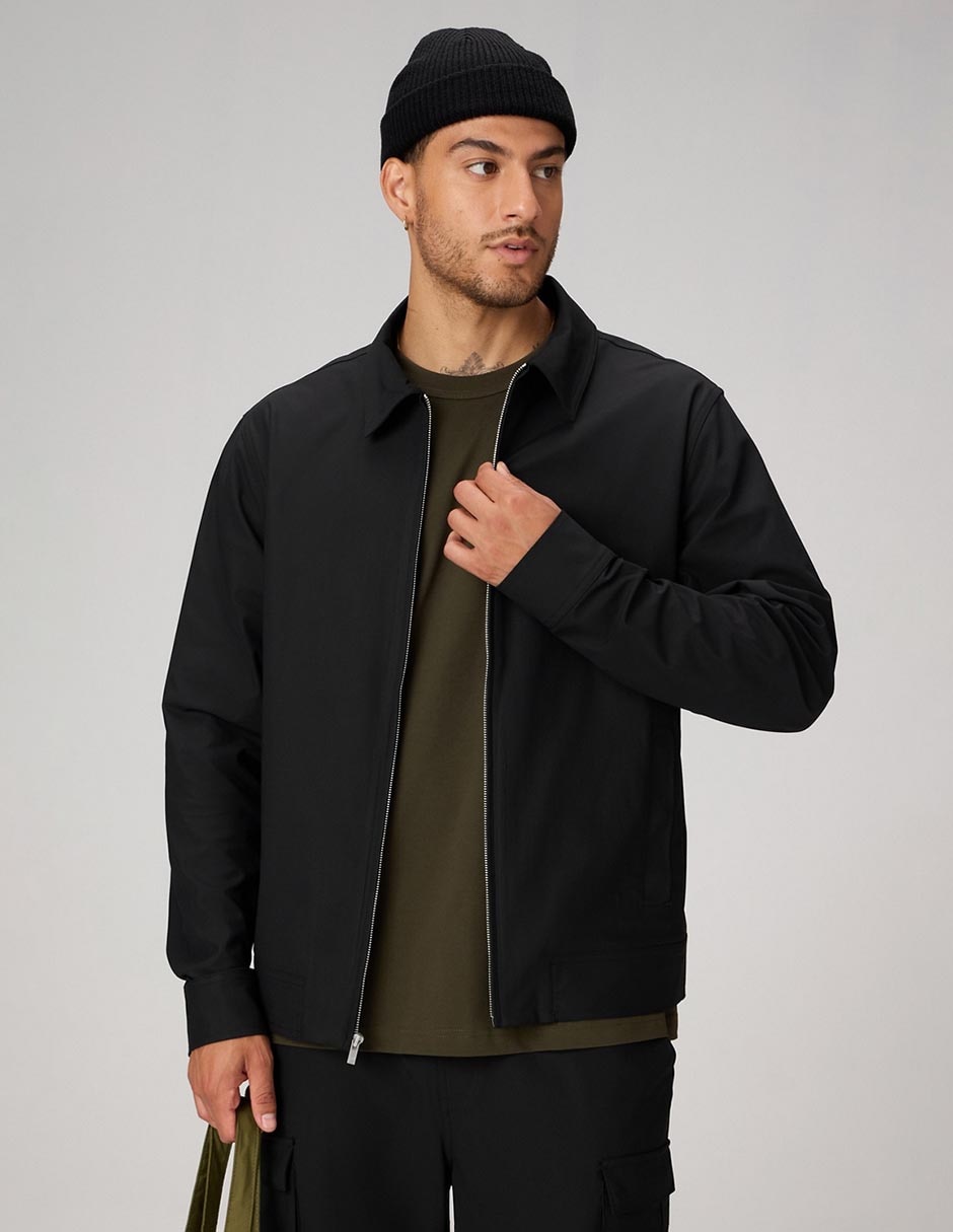 Chamarra casual con bolsillos para hombre