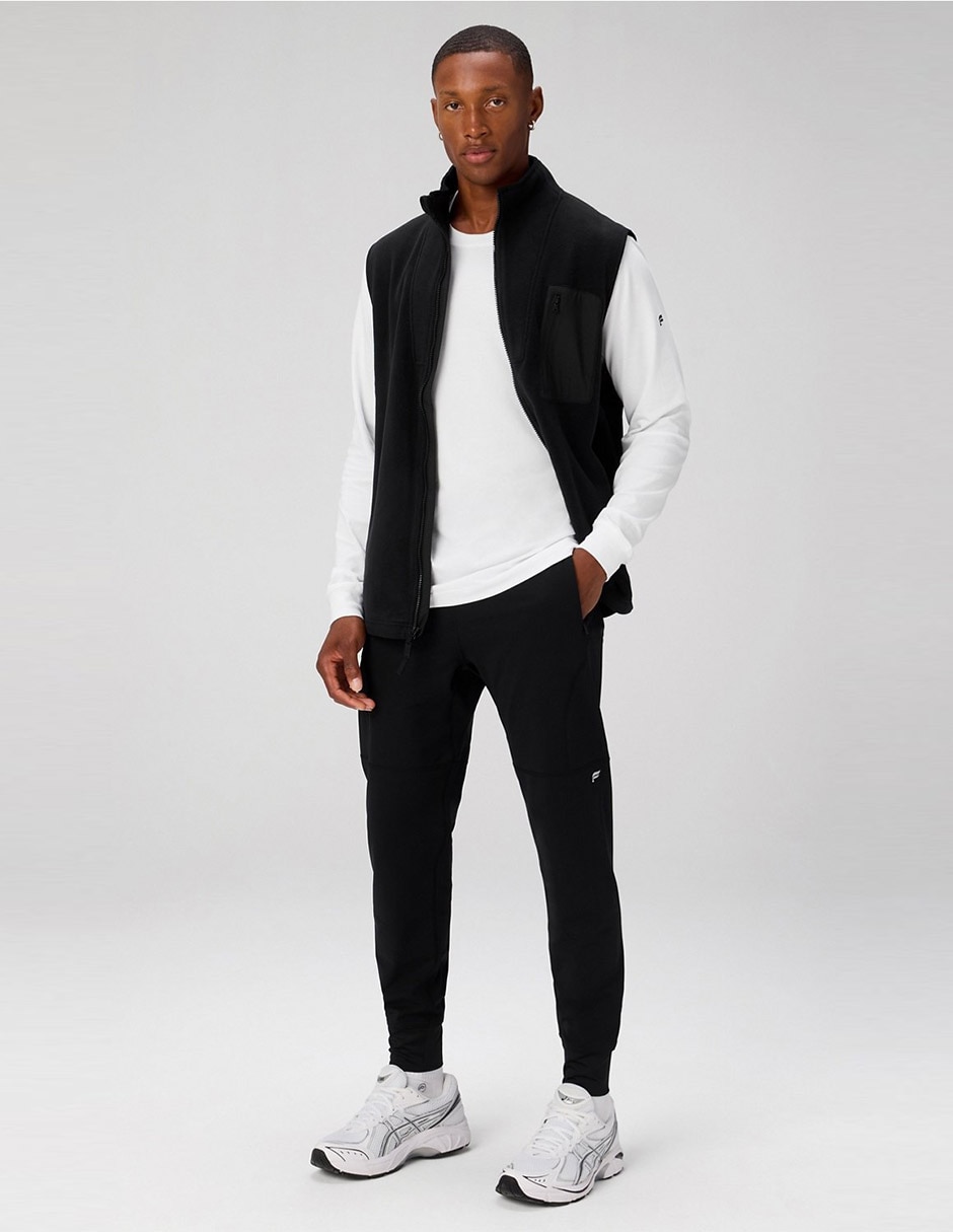 Jogger slim estampado logo con bolsillos para hombre