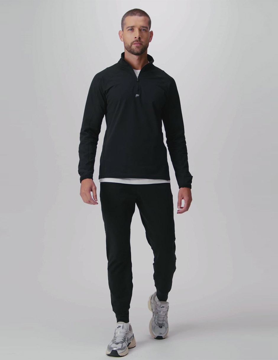 Jogger slim estampado logo con bolsillos para hombre