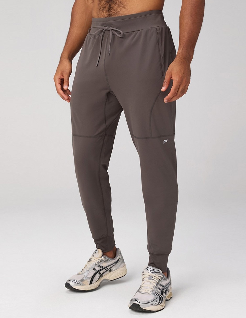 Jogger slim estampado logo con bolsillos para hombre