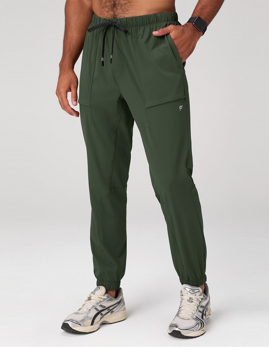 Jogger straight con bolsillos para hombre