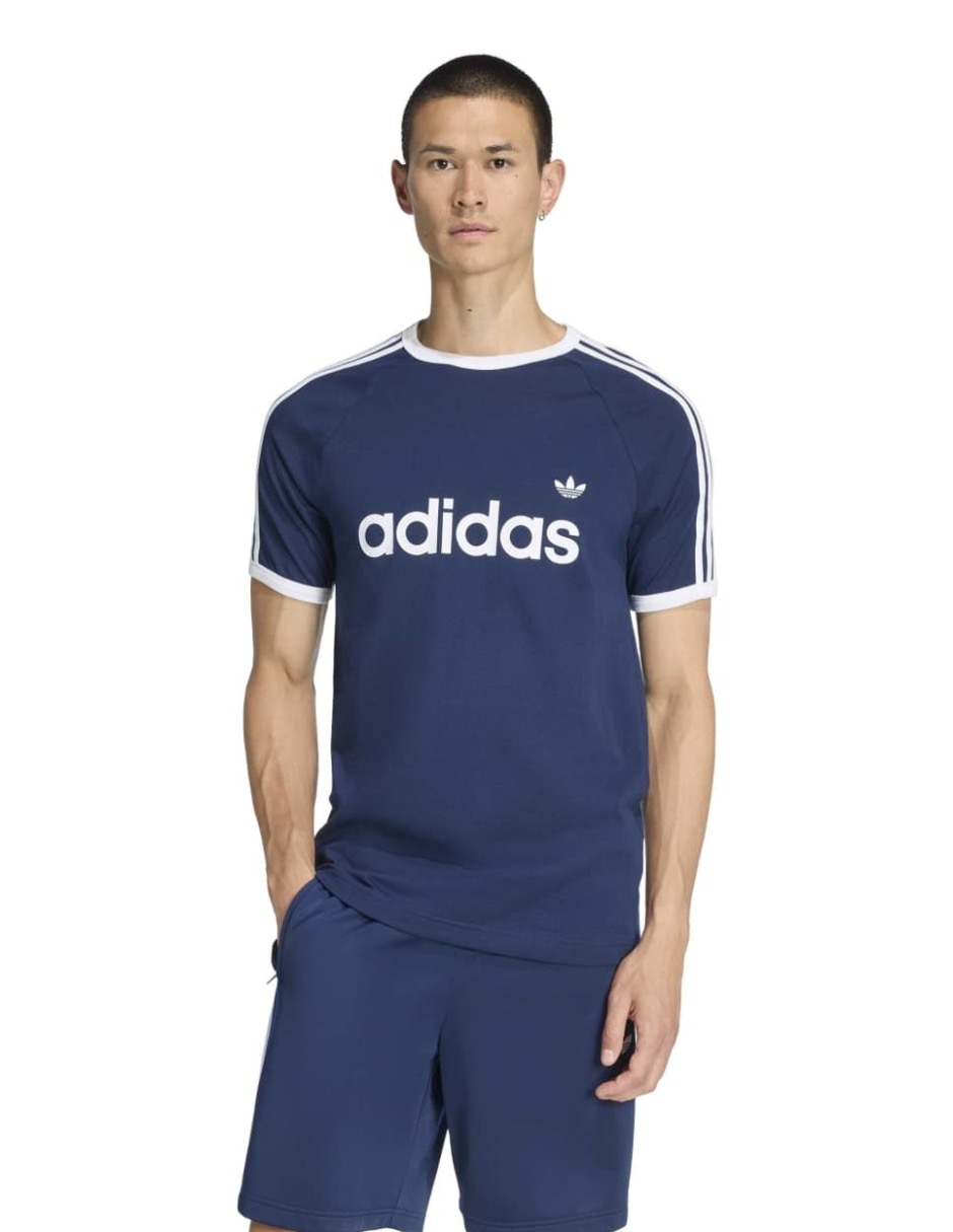 Playera 3S Ringer T cuello redondo para hombre