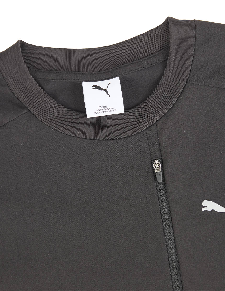 Playera puma pumatech relaxed warp knit pocket tee cuello redondo para hombre