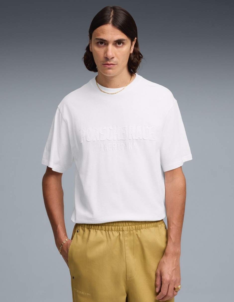 Playera Ferrari Tonal Shield Tee cuello redondo para hombre