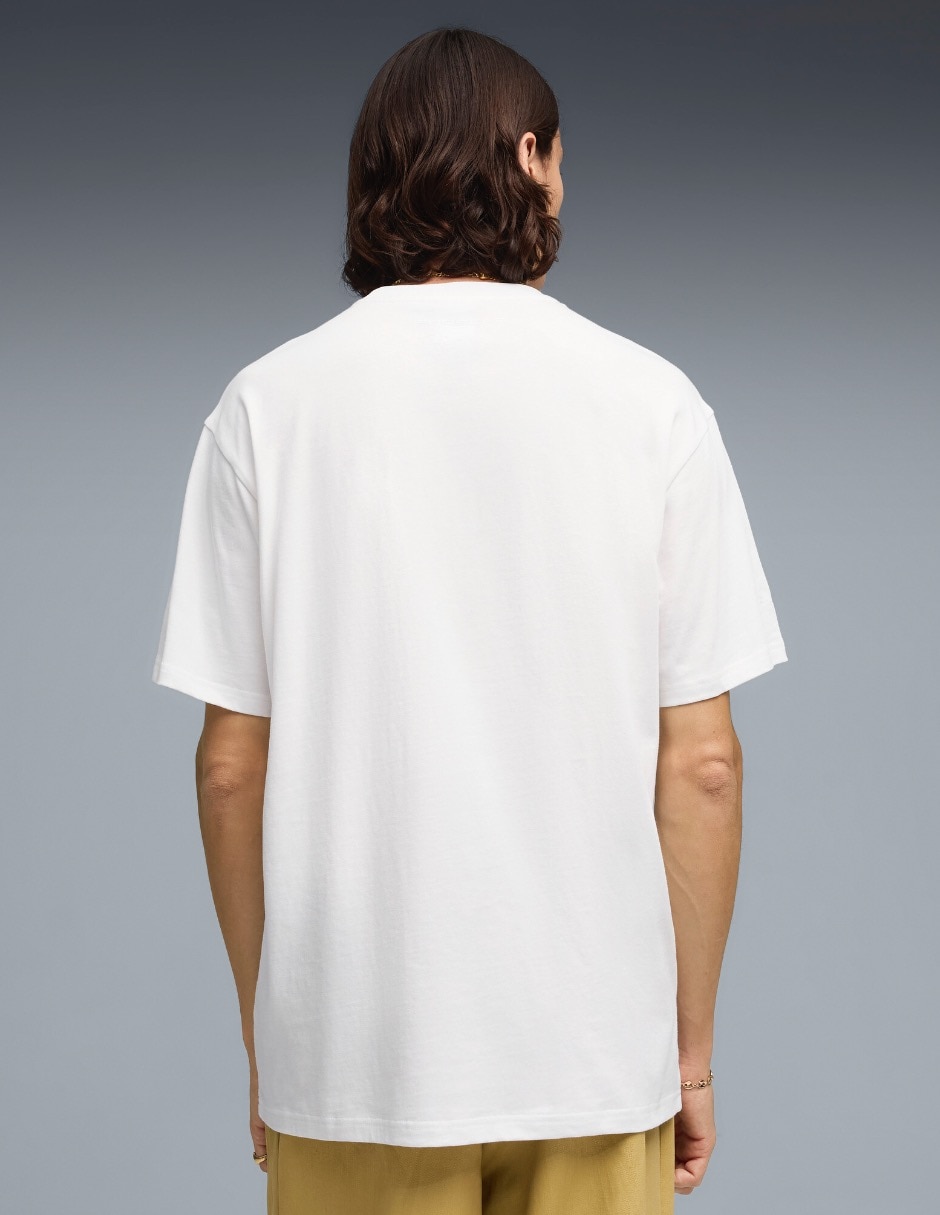 Playera Ferrari Tonal Shield Tee cuello redondo para hombre 4