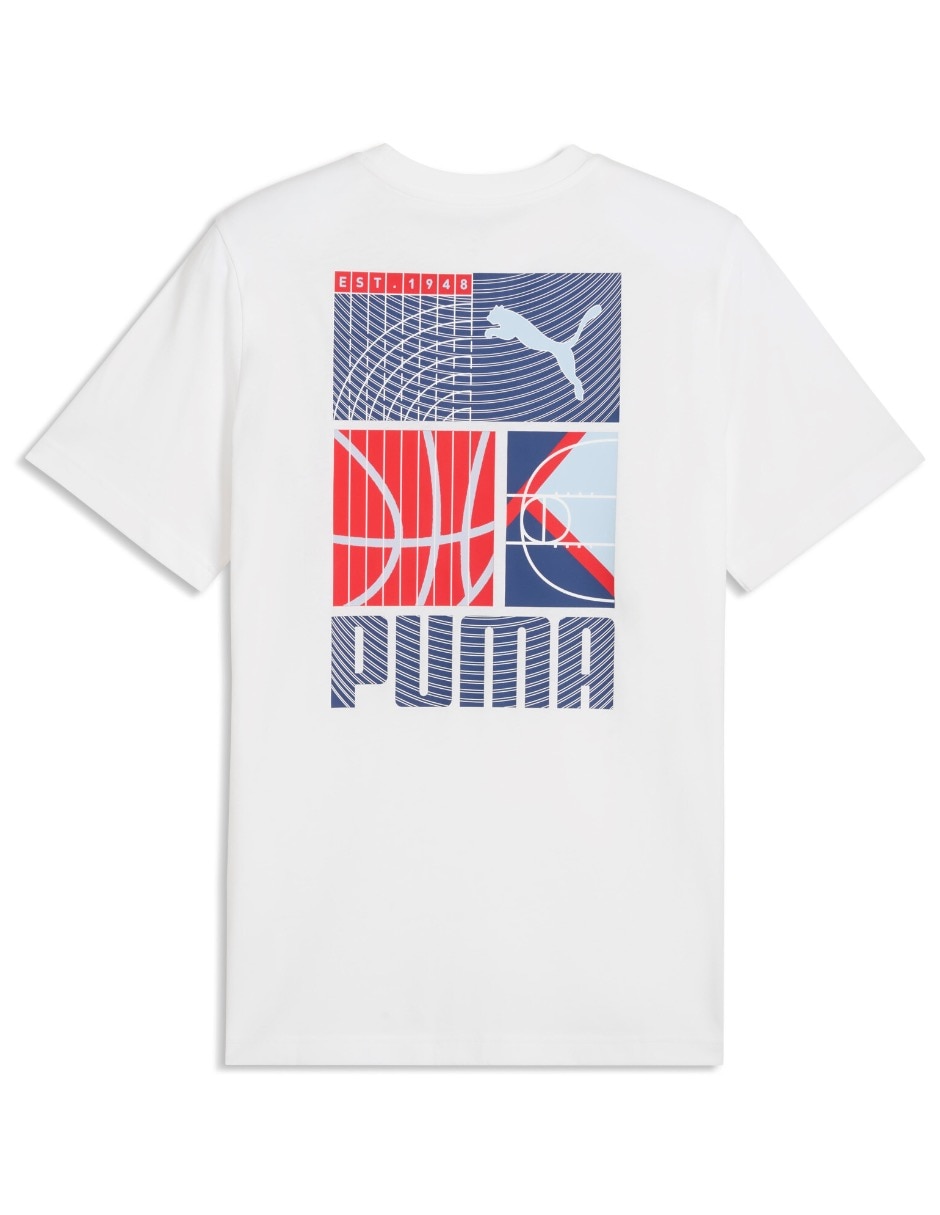 Playera graphic sports tee cuello redondo para hombre 2