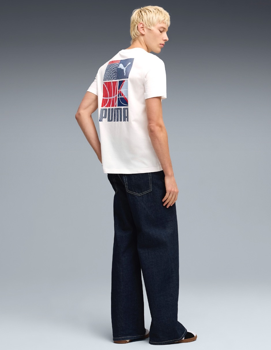 Playera graphic sports tee cuello redondo para hombre 4
