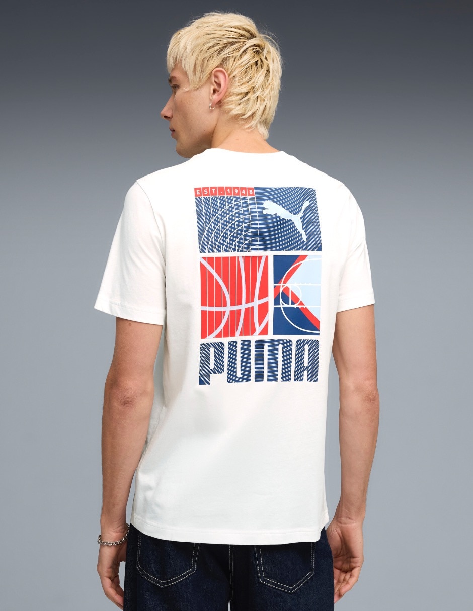 Playera graphic sports tee cuello redondo para hombre 5