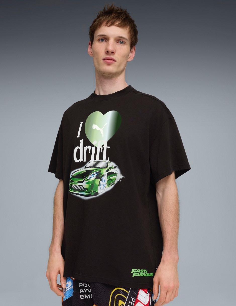 Playera Fast & Forious manga corta para hombre
