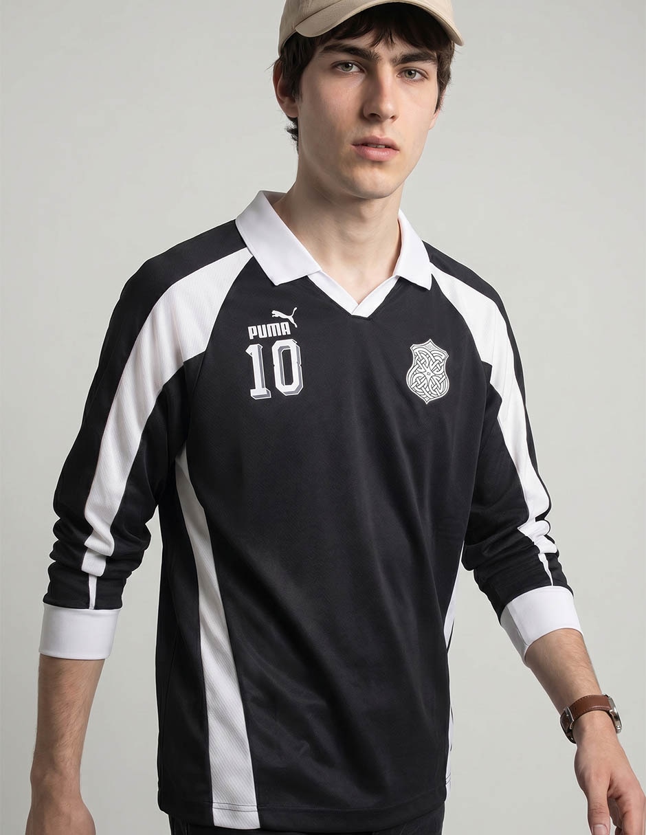 Playera Puma Future Archive T7 Drill cuello camisero para hombre