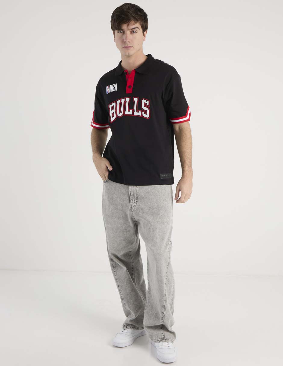 Playera tipo polo Nba Chicago Bulls para hombre