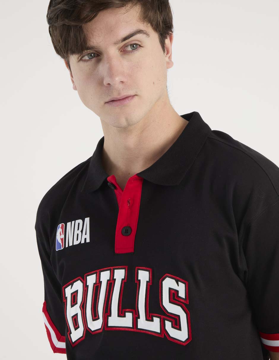 Playera tipo polo Nba Chicago Bulls para hombre