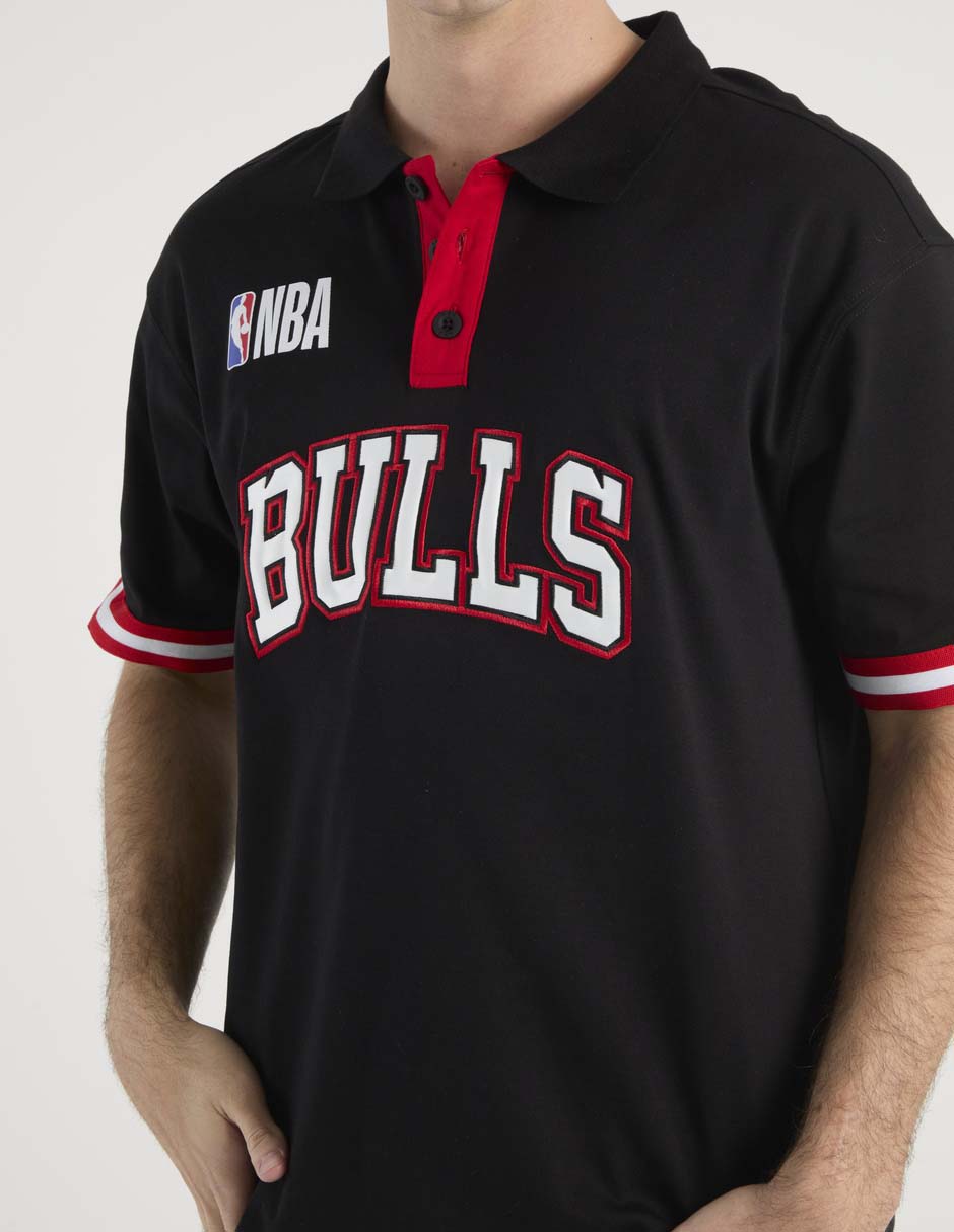 Playera tipo polo Nba Chicago Bulls para hombre
