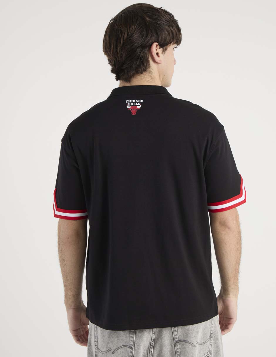 Playera tipo polo Nba Chicago Bulls para hombre
