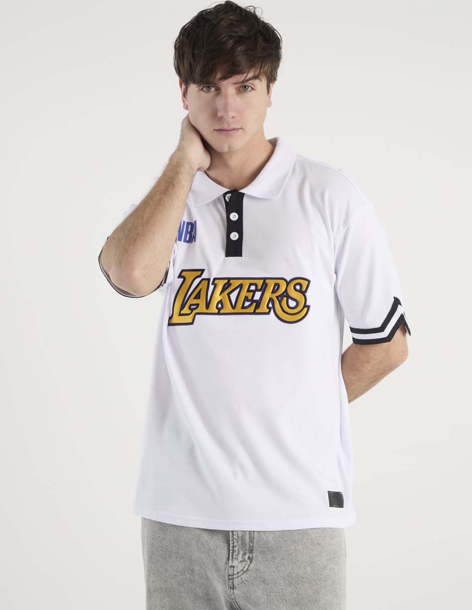 Playera tipo polo Los Angeles Lakers para hombre 2
