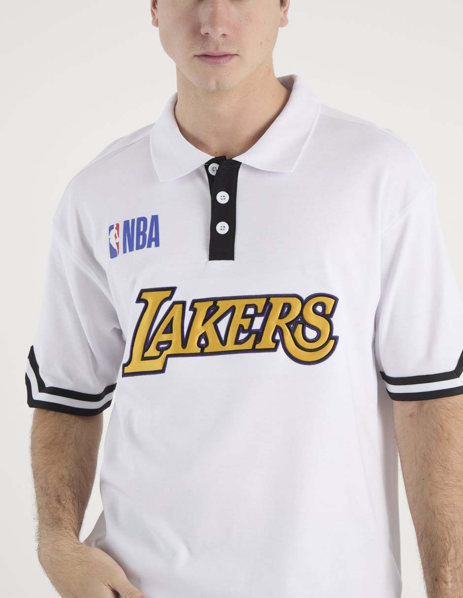 Playera tipo polo Los Angeles Lakers para hombre 4