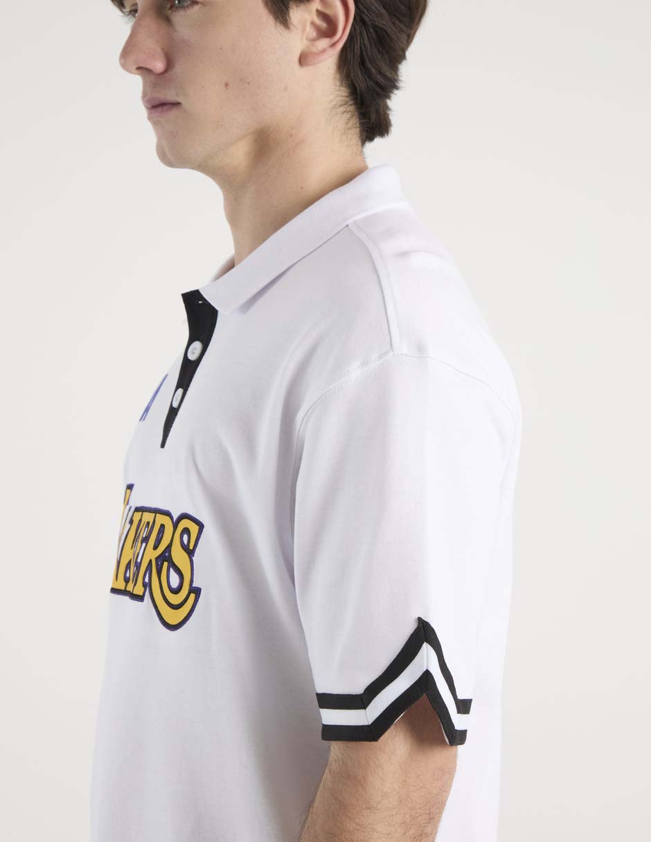 Playera tipo polo Los Angeles Lakers para hombre 5