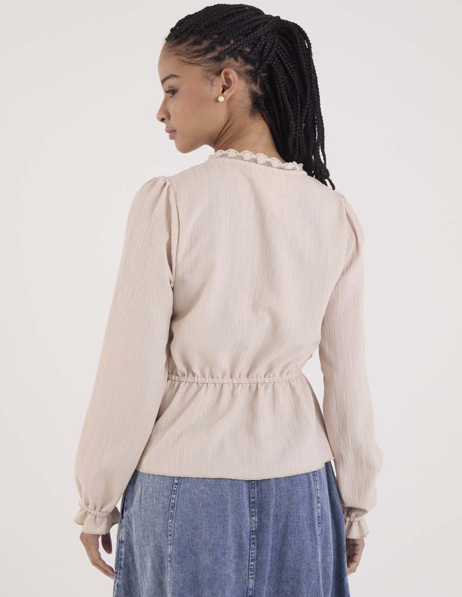 Blusa Aéropostale manga larga para mujer