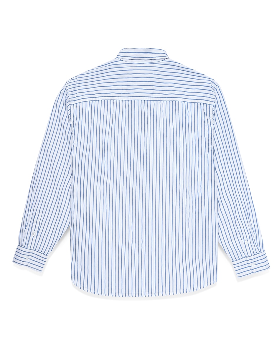 Camisa casual Vans de algodón manga larga para hombre