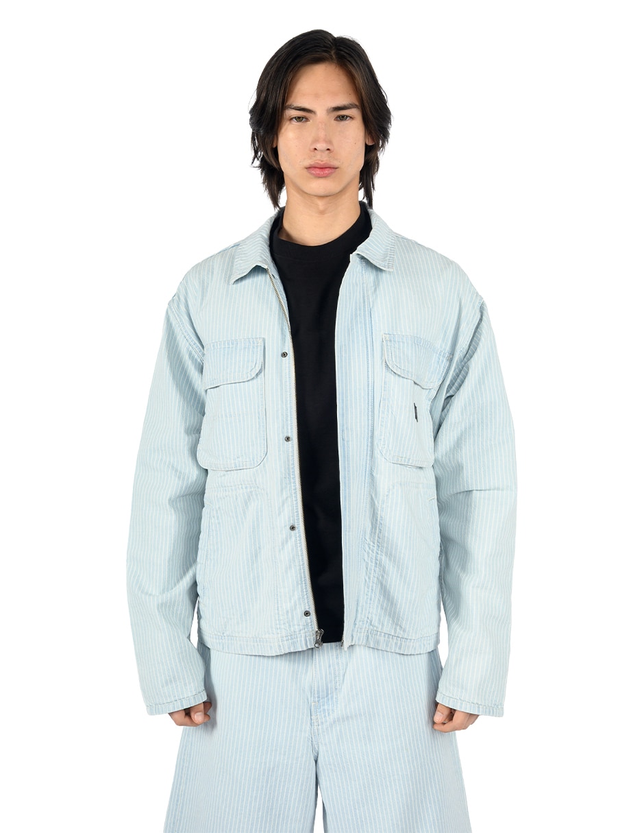 Chamarra casual con bolsillos para hombre